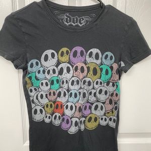 Colorful retro Nightmare Before Christmas Jack Skellington t-shirt